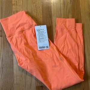 Lululemon Athletica Vibrant Orange Leggings